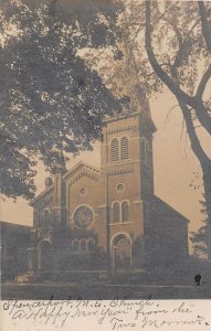 Methodist M E Church Spencerport New York 1907 postcard