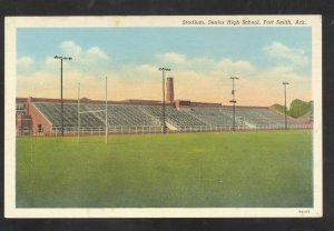 FORT SMITH ARKANSAS HIGH SCHOOL FOOTBALL STADIUM FIELD VINTAGE POSTCARD