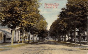 J59/ Camden New York Postcard c1910 Residence View Main Street Home 176