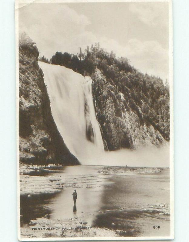 old rppc NICE VIEW Montmorency Falls - Near Quebec City Quebec QC i3125