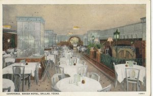DALLAS, Texas, 1910s ; Cafeteria , Baker Hotel