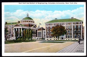 NEW YORK CITY Columbia University, Earl Hall and School of Engineering pm1934 WB