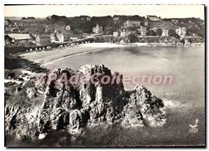 Modern Postcard Perros-Guirec Beach Trestrignel castle