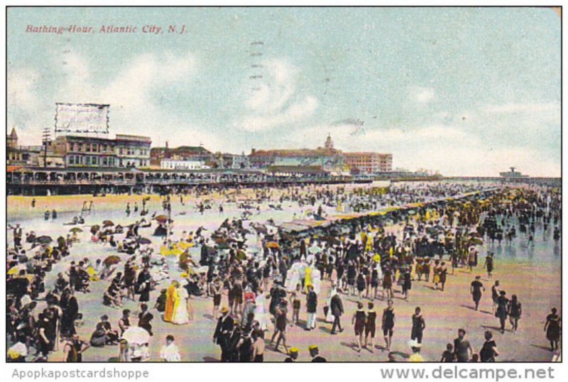 Bathing Hour Atlantic City New Jersey 1909