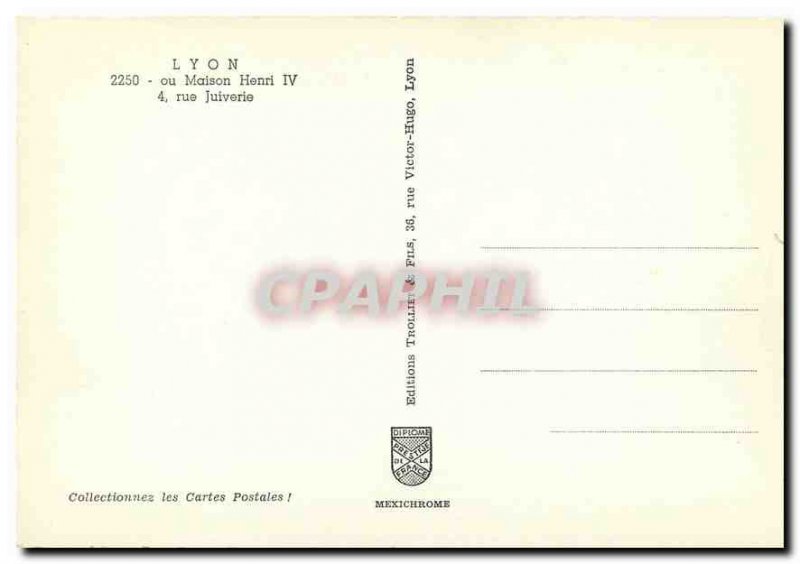 Postcard Modern Old Lyon Hotel Le Puits Paterin