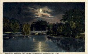 Lower Lake and Bridge, Soldiers' Home - Dayton, Ohio