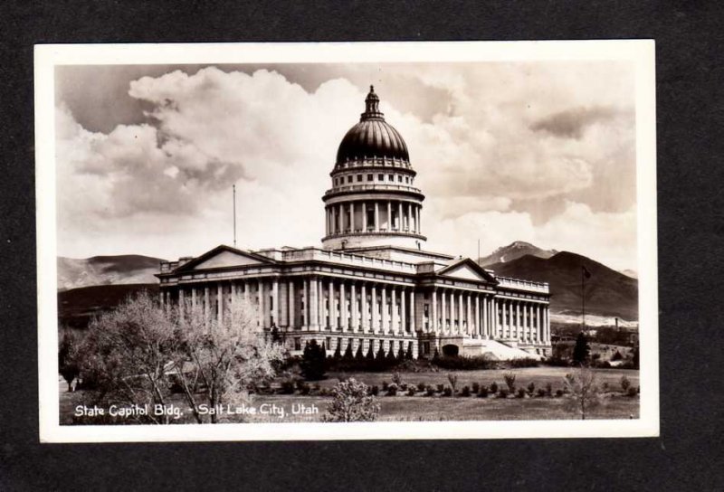 UT State Capitol Bldg Salt Lake City Utah Real Photo Postcard RP RPPC