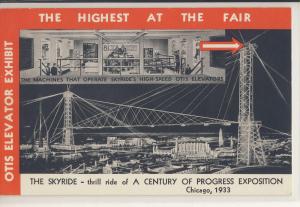 Otis Elevator Exhibit, The Highest at the Fair, Worlds Fair 