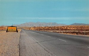 Entering New Mexico El Paso near Las Cruces - Las Cruces, New Mexico NM  