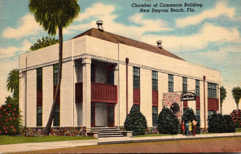 Florida New Smyrna Beach Chamber Of Commerce Building 1953 Curteich