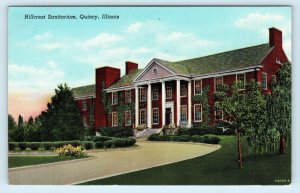 QUINCY, IL Illinois~  HILLCREST SANITARIUM  c1940s Adams County  Postcard