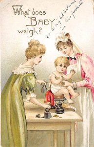 What does baby weigh? Nurse Occupation 1906 