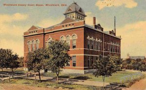 Court House Woodward Oklahoma 1910 postcard