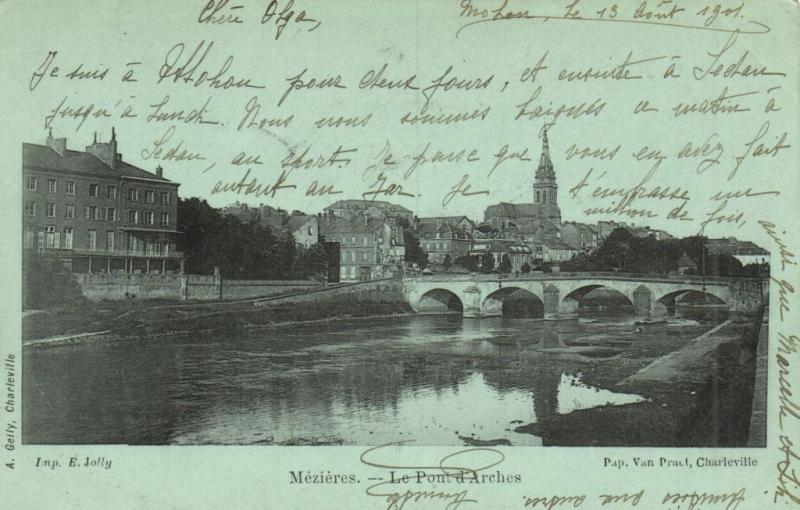 CPA MÉZIERES - Le pont d'arches (147906)