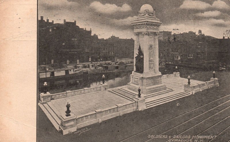 Vintage Postcard 1910's Soldiers' and Sailors' Monuments Syracuse New York NY