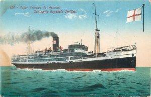 Steamer Principe de Asturias Compania Espanola Pinillos Spanish passenger liner