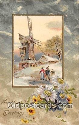 New Year Greeting Postal Used Unknown 