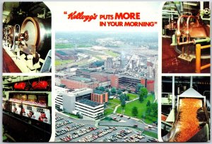 Battle Creek MI-Michigan, Kellogg Company Production Building Panorama, Postcard