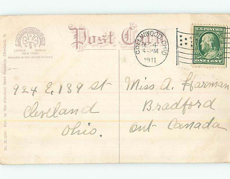 Divided-Back EDGEWATER BEACH Cleveland Ohio OH M8031