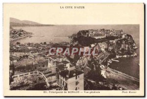 Old Postcard Monaco Vue Generale