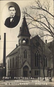 Haverhill MA Pentacostal Church c1910 Real Photo Postcard