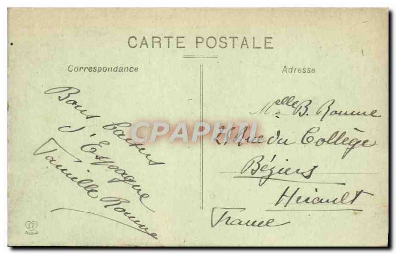 Old Postcard Valle de Aran Colegio San Jose