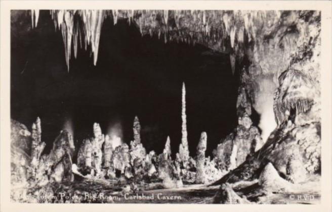 New Mexico Totem Pole In Big Room Carlsbad Caverns National Park Real Photo