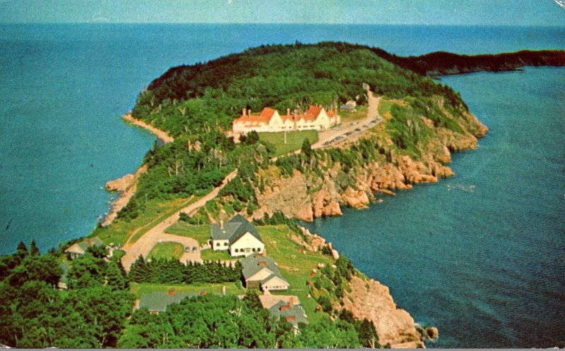 Canada Nova Scotia Cape Breton Highland Aerial View Of Keltic Lodge