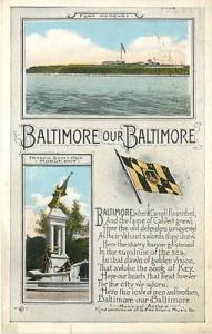 MD-BALTIMORE-FRANCIS SCOTT KEY MONUMENT-FORT MCHENRY-MAIL...