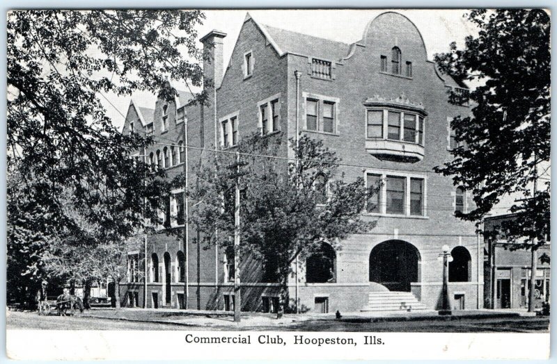 c1910s Hoopeston, Ills Commercial Club Litho Photo Postcard IL A158