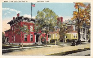 J84/ Ogdensburg New York Postcard c1910 Elks Lodge Building 136