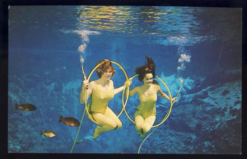 Weeki Wachee, Florida/FL Postcard, 'Ballin The Jack', Mermaids