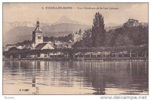 EVIAN-LES-BAINS, Vue Generale et le Lac Leman, Haute Savoie, France, 00-10s