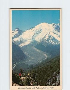 Postcard Emmons Glacier, Mt. Rainier National Park, Washington