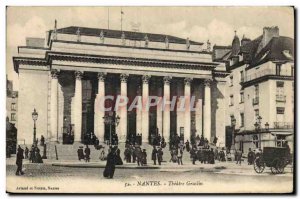 Old Postcard Nantes Theater Graslin