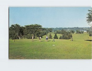 Postcard Golfing At Skaneateles Country Club, Skaneateles, New York