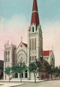 USA Sacred Heart Church Pueblo Colorado Vintage Postcard 07.72 