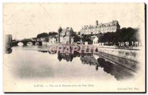 Old Postcard View Laval Mayenne taken to the New Bridge
