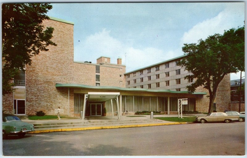 c1960s Iowa City, IA Burge Hall Women's Residence Dorm University UoI PC A241