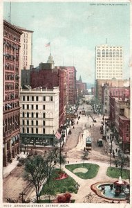 Vintage Postcard 1912 Griswold Street Buildings Detroit Michigan Detroit Publ.