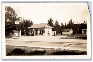 Simcoe Ontario Canada Postcard RPPC Photo The Little Zoo Gas Station Coca Cola