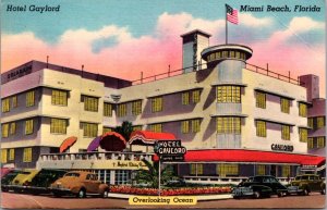 Linen Postcard Hotel Gaylord 2700 Collins Avenue in Miami Beach, Florida