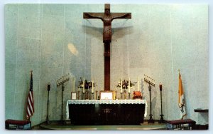 CHISHOLM, Minnesota MN ~ Sanctuary Interior ST. JOSEPH'S CHURCH c1960s  Postcard