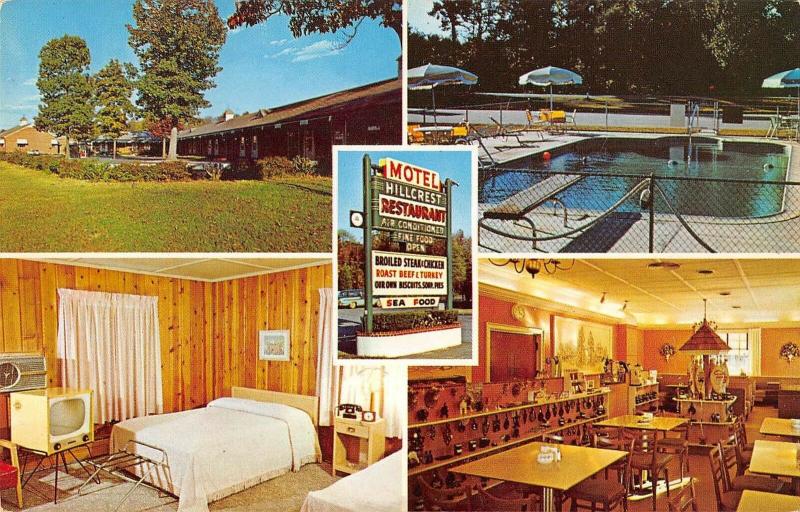 Owens Virginia Hillcrest Motel & Restaurant Vintage Postcard (J32234)