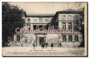 Old Postcard Beaucaire Hotel De Ville