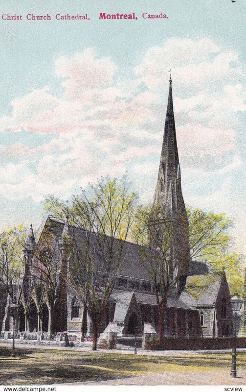 MONTREAL, Quebec, Canada, 1900-1910s; Christ Church Cathedral