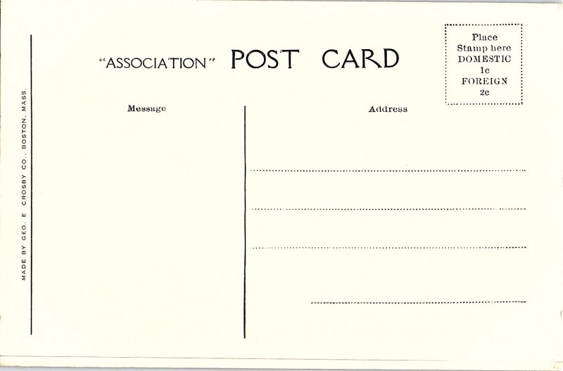 Postcard LIBRARY SCENE Boston Massachusetts MA AI2048