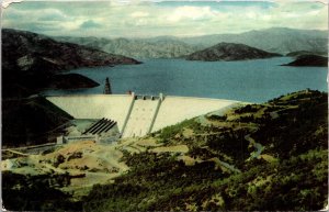 Shasta Dam Redding California CA Pitt McCloud Sacramento River Postcard VTG UNP 