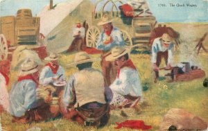 Artist impression Chuck Wagon #1745 Williamson Haffner 1908 Postcard 21-10382