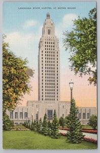 Linen~LA State Capitol Bldg~Baton Rouge~River & Garden Bed Walk~Univ Lake~Vtg PC